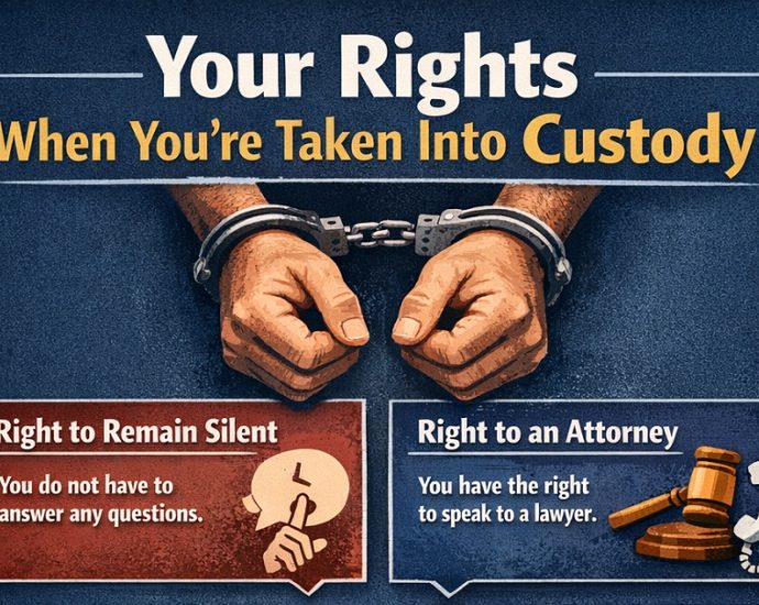 Understanding Your Rights When You’re Taken Into Custody