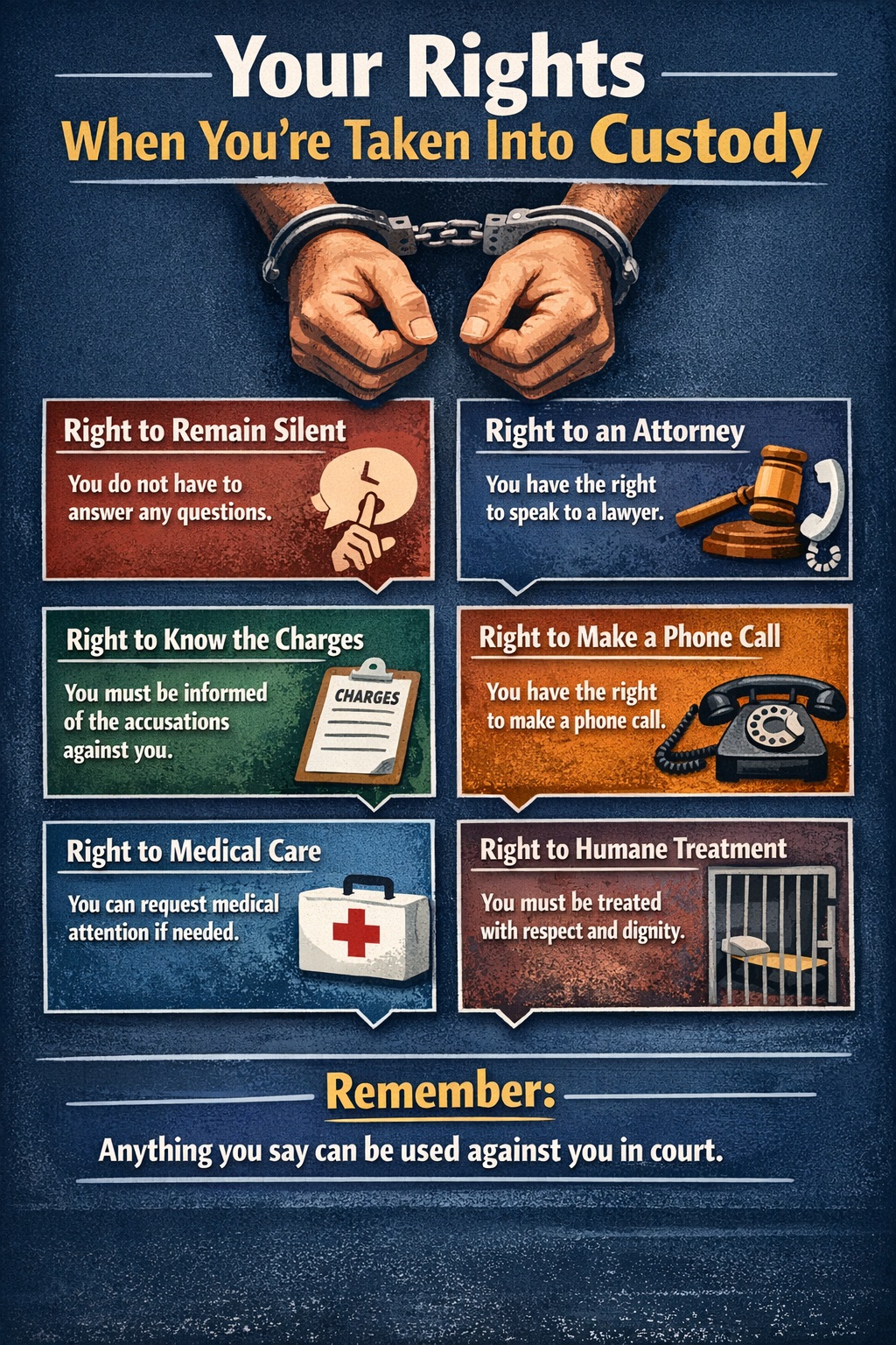 Rights When You’re Taken Into Custody